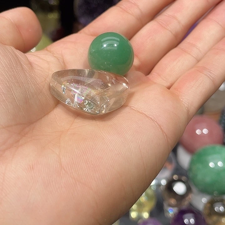 紫***水晶珠宝半成品未镶嵌微瑕2.0