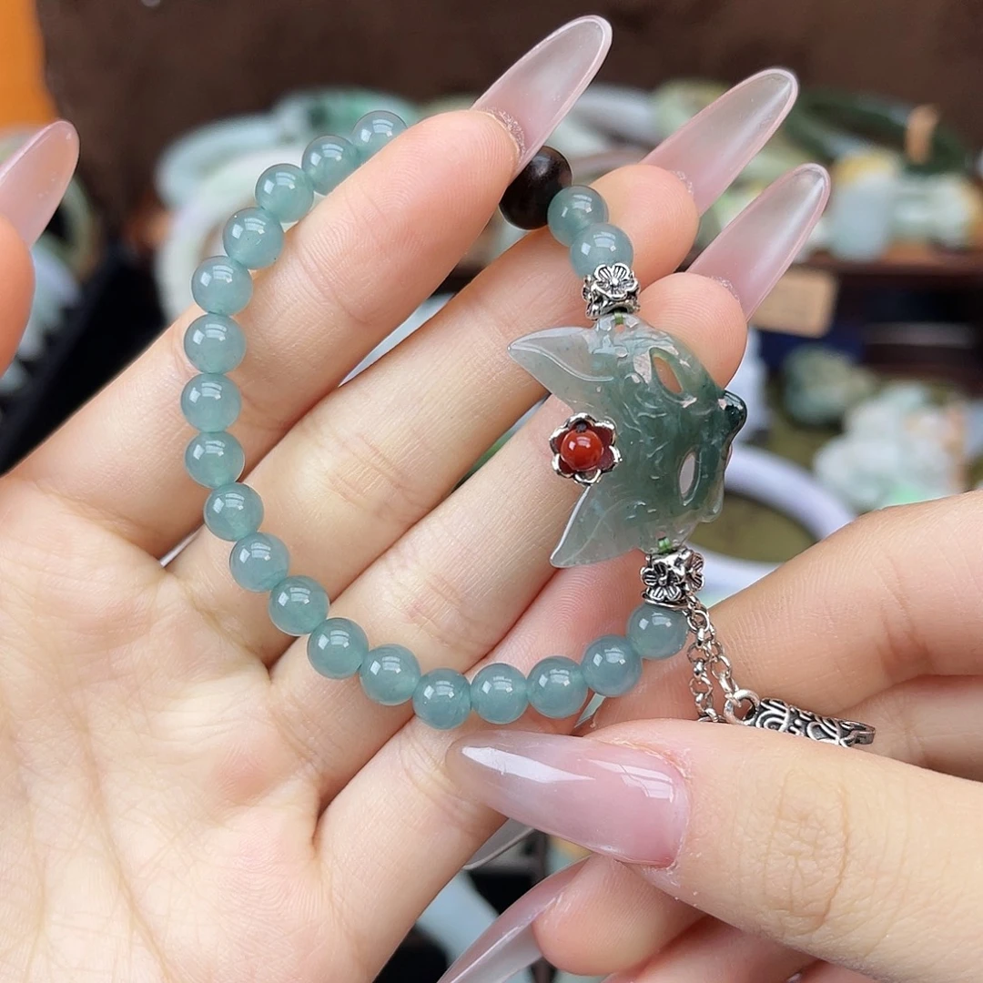 翡翠未镶嵌手链手链