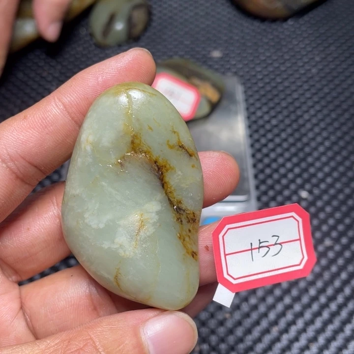 和田玉未镶嵌挂件153