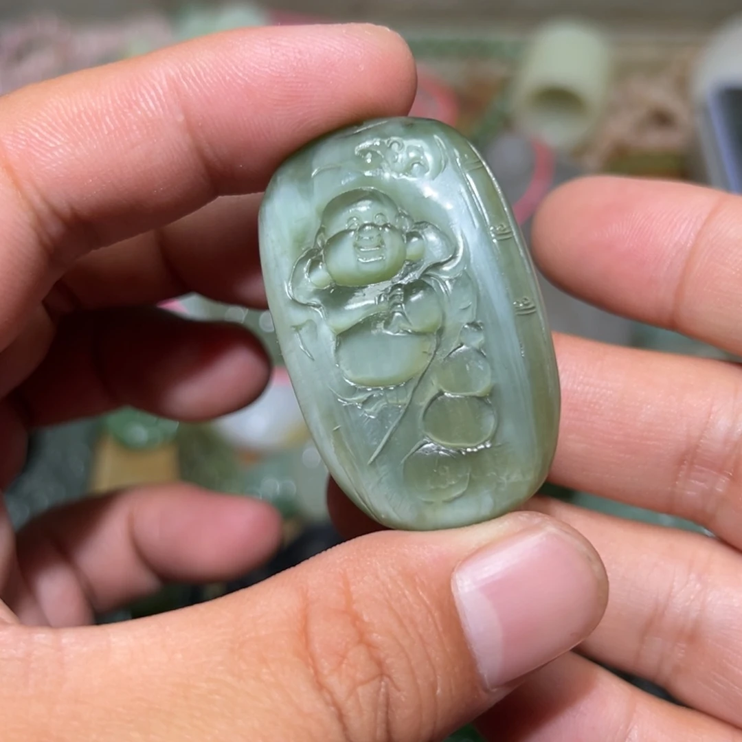 和田玉未镶嵌挂件