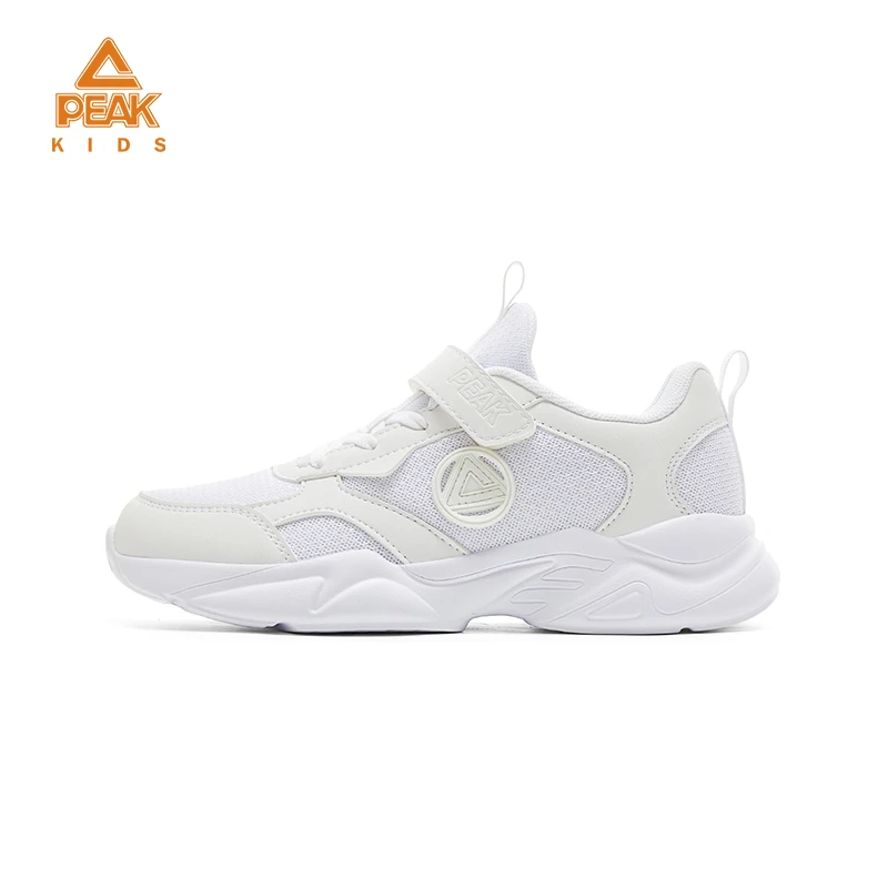 【匹克】中大童经典防滑运动休闲小白鞋黑色/淡紫/大白33-41