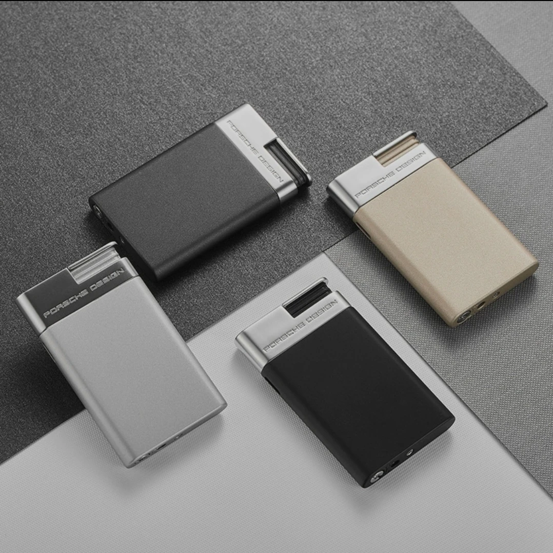 德国正品保时捷超薄打火机充气直冲防风打火机雪茄老公礼物工具