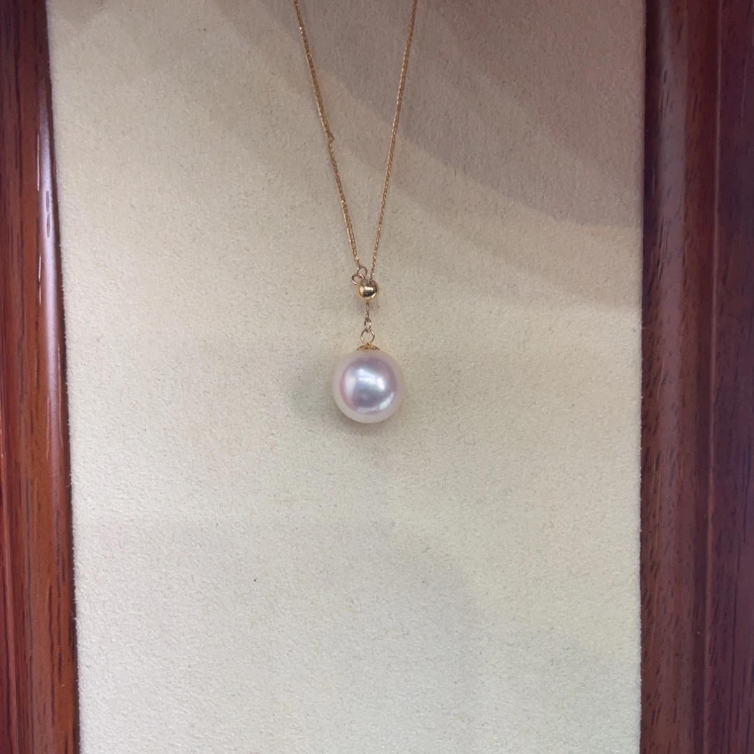 海水珍珠18K金镶嵌项链