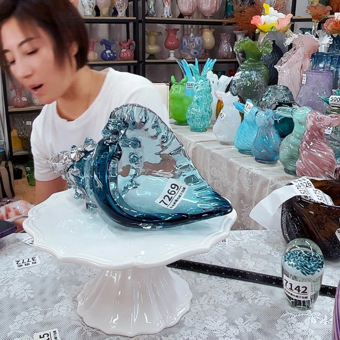 7269海螺 家悦琉璃摆件福利