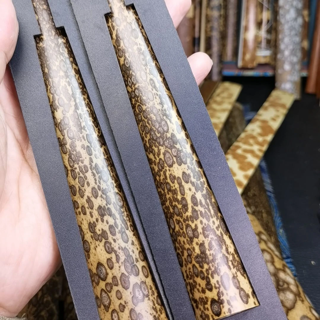 扇子螺纹花梅鹿扇子料