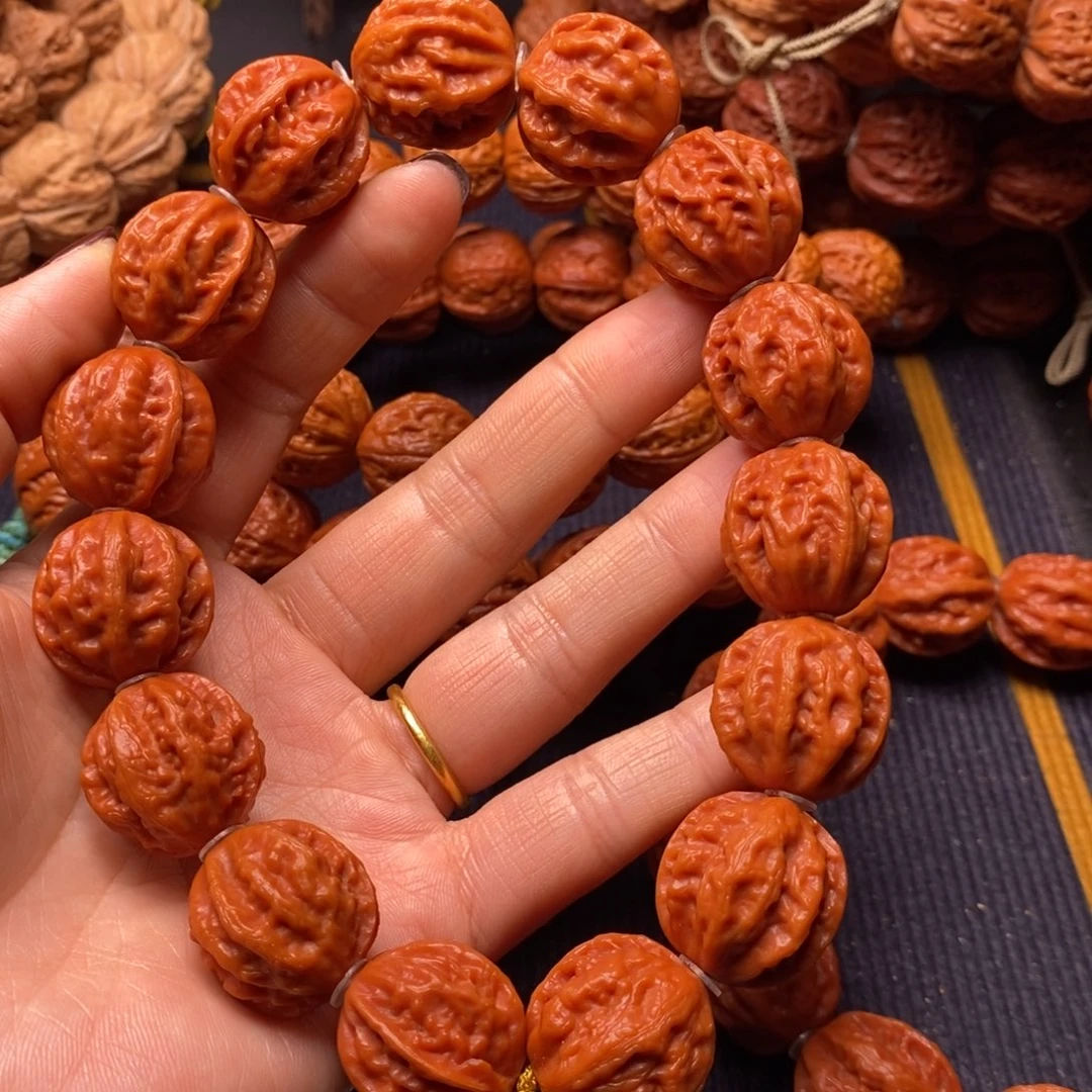 【闪购商品】吊坠文玩核桃谢***橘红皮手持