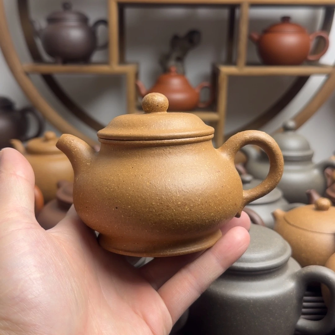 紫砂茶壶潘壶240cc台西梨皮老段