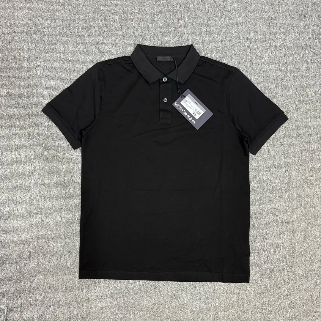 未使用 Prada/普拉达 13342303黑色新款短袖Polo衫未使用带吊L码
