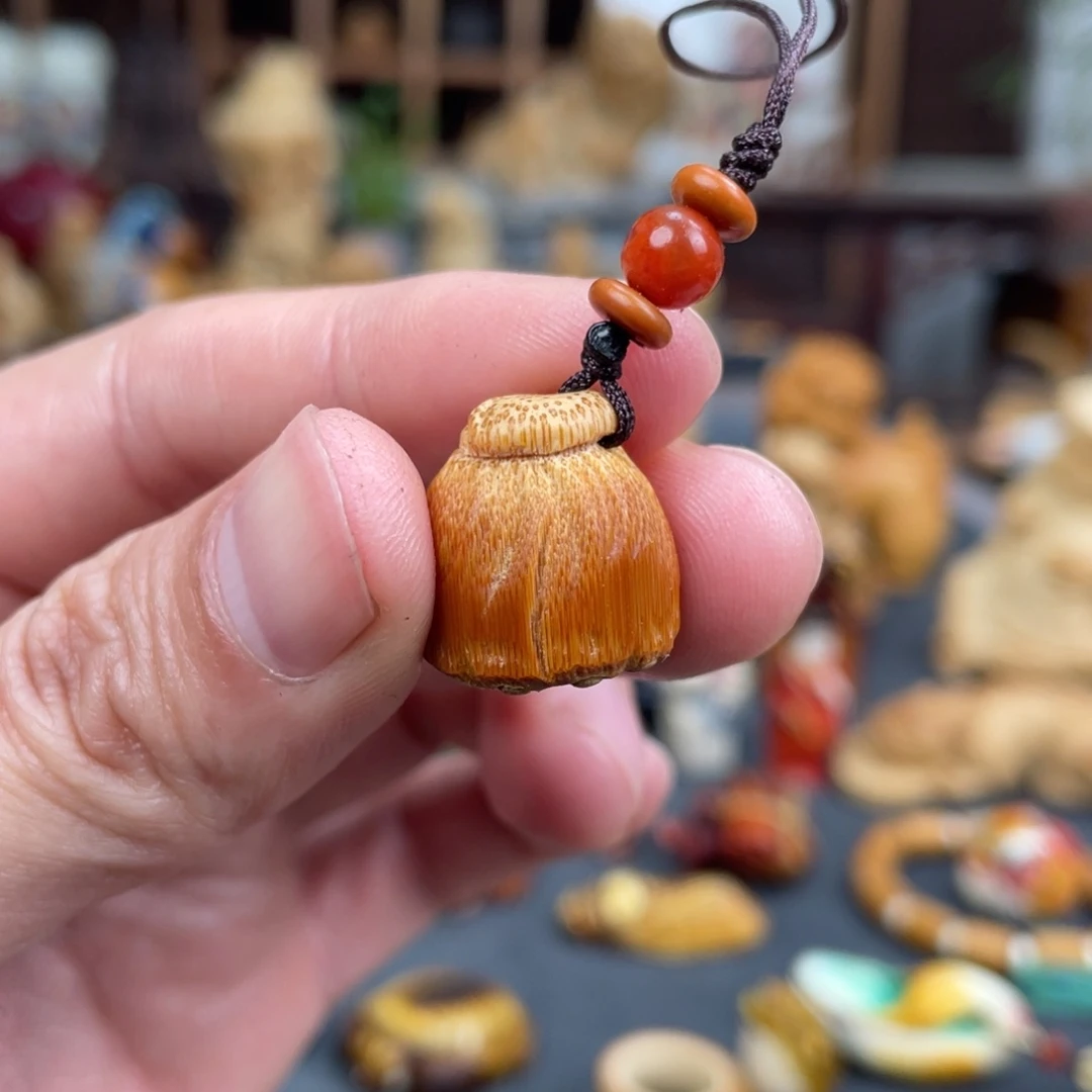 木方颜竹木艺术吊坠