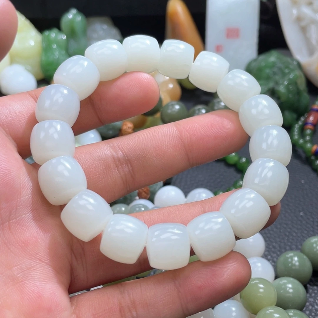 和田玉手串未镶嵌