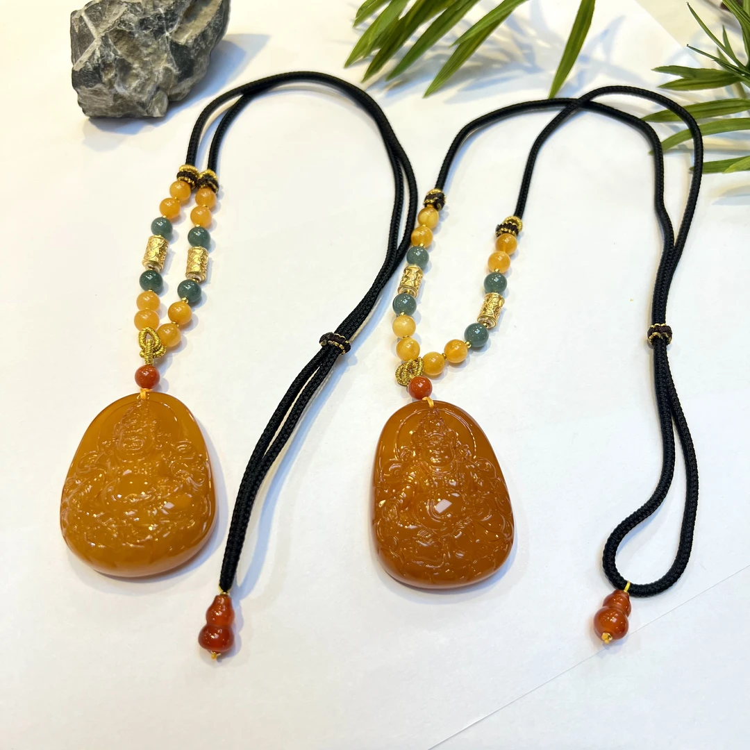 【小宝珠宝】12  T26048-蜜蜡DIY吊坠-多样性发一件-尺寸大小不一