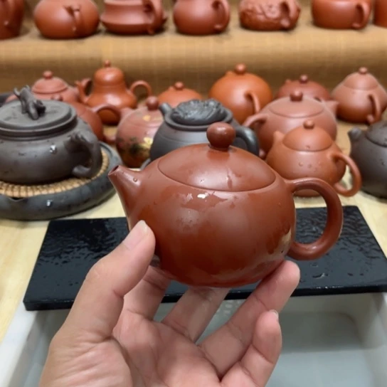 紫砂茶壶可提可旋转小西施