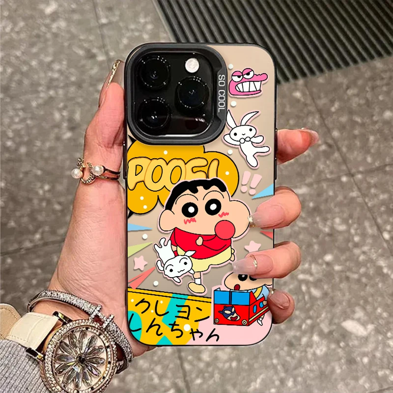 活力小新适用苹果17pro手机壳iphone17新款16校园15彩银14防摔13