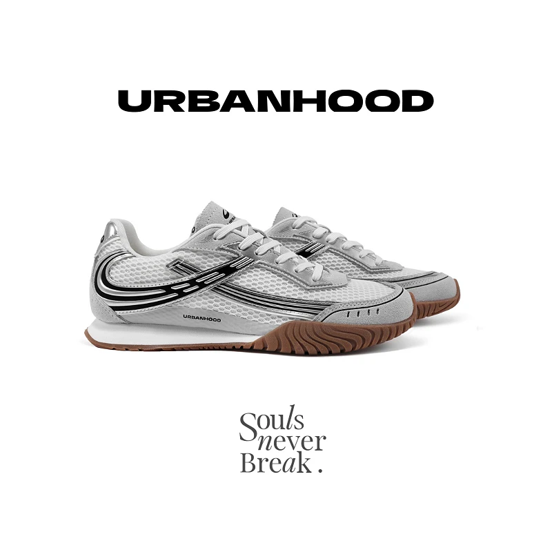 URBANHOOD6050复古薄底耐磨减震老爹鞋透气百搭运动慢跑鞋休闲鞋