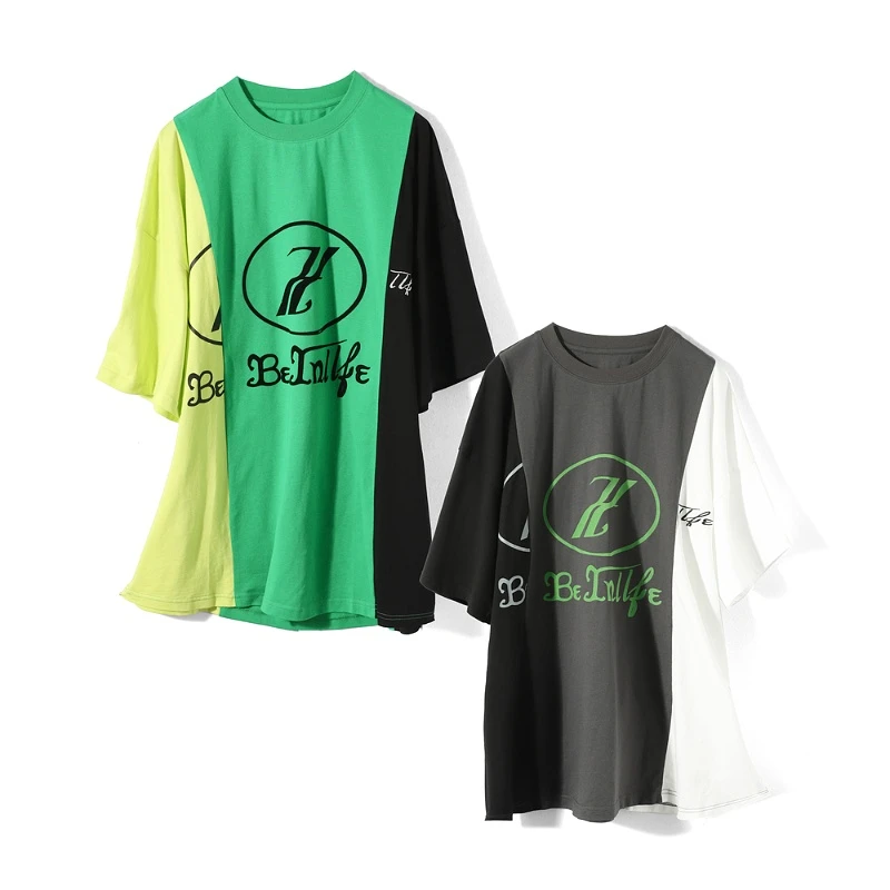 32722【N系列】拼接设计感T恤V23C3T1261