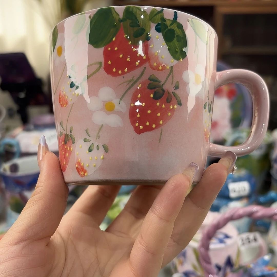 瓷片景德镇手绘高温釉下彩陶瓷茶具