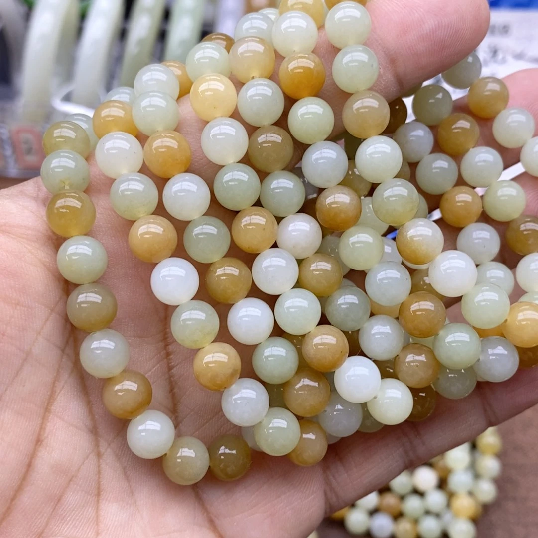 和田玉未镶嵌手串卡8