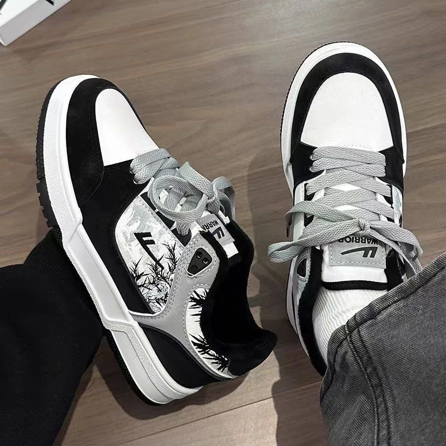 Warrior/回力板鞋新款鞋子厚底百搭白黑运动休闲情侣鞋低帮多巴胺