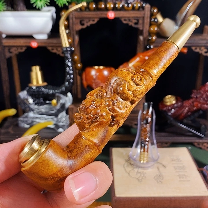 高端定制金丝楠烟嘴