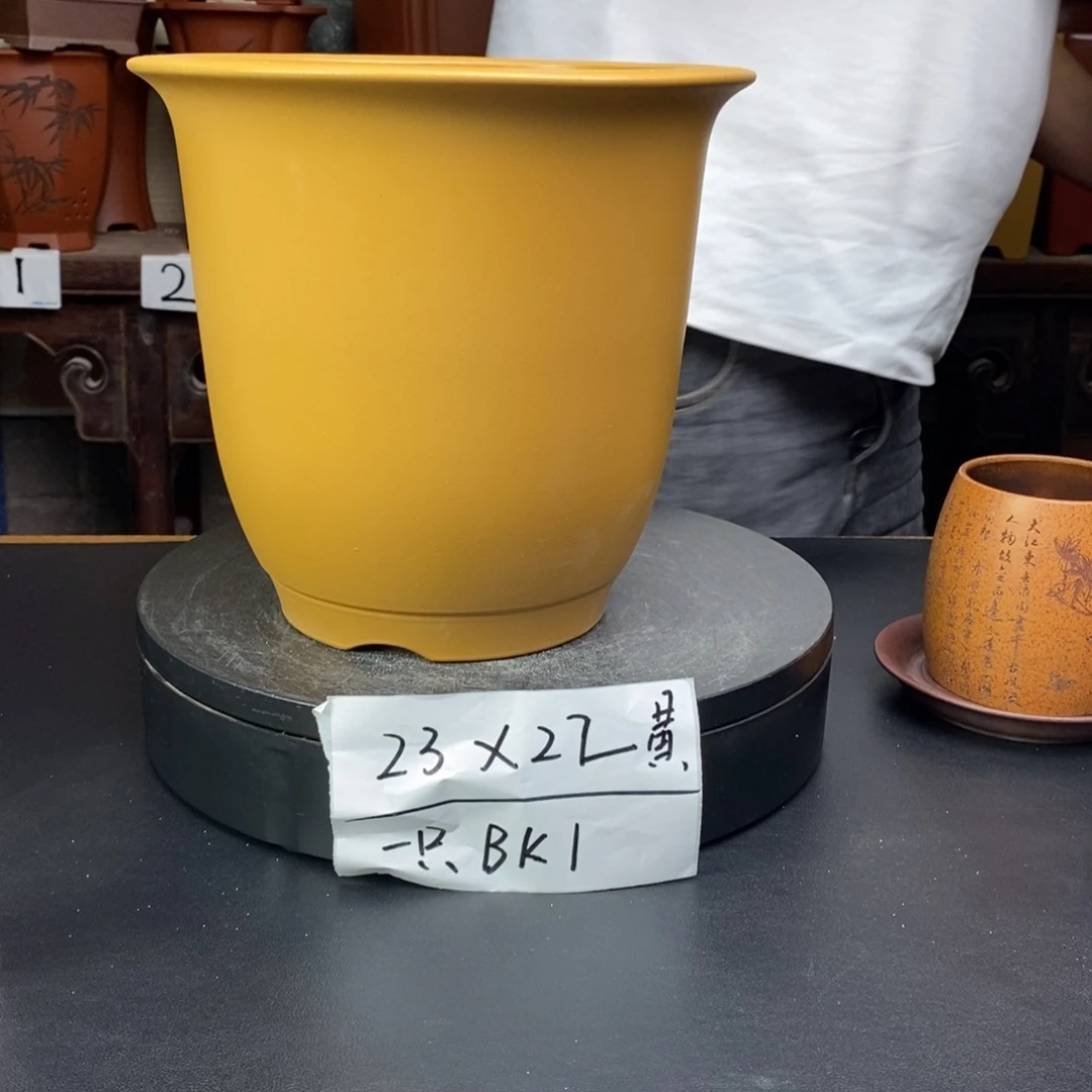 紫砂花盆货号一只BK1