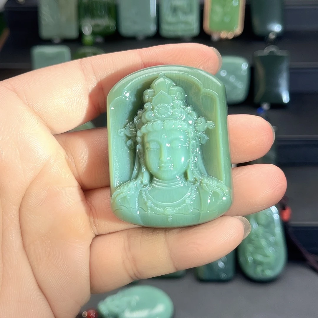 h***y和田玉未镶嵌吊坠(不含链)