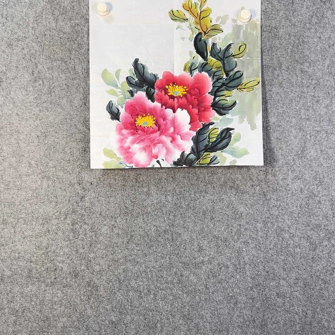 国画594 花鸟在此处飞翔也不太方便呀