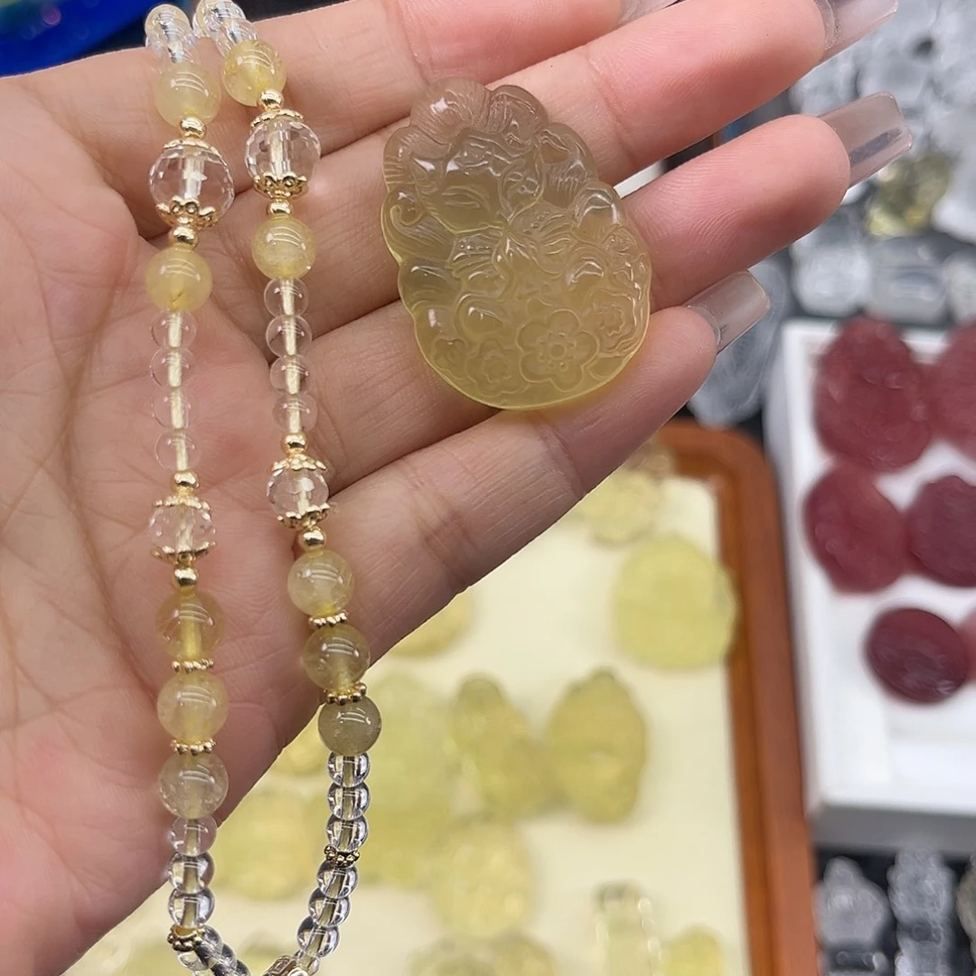 水晶珠宝半成品未镶嵌羽*75