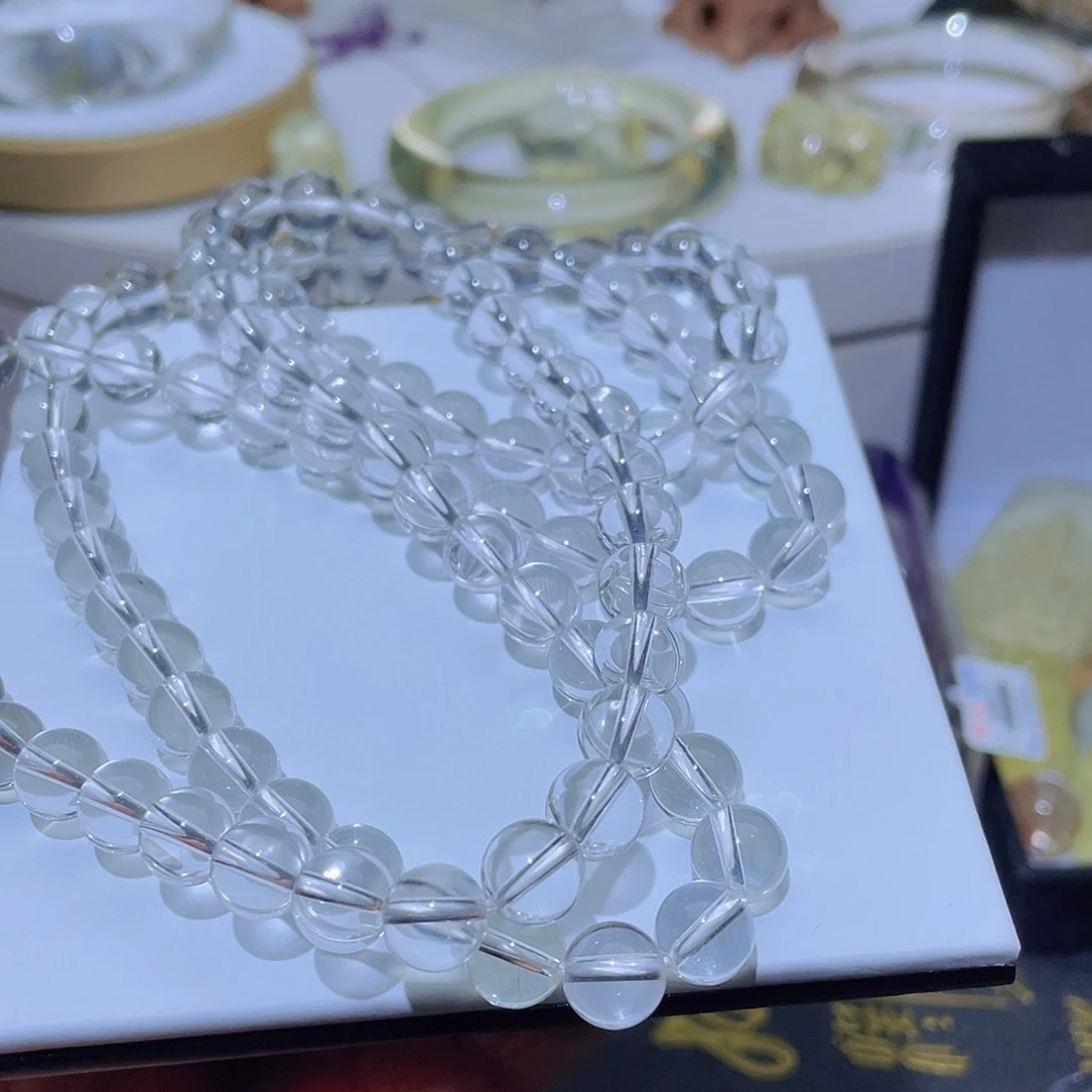 水晶颈饰未镶嵌我****宠天然白水晶项链