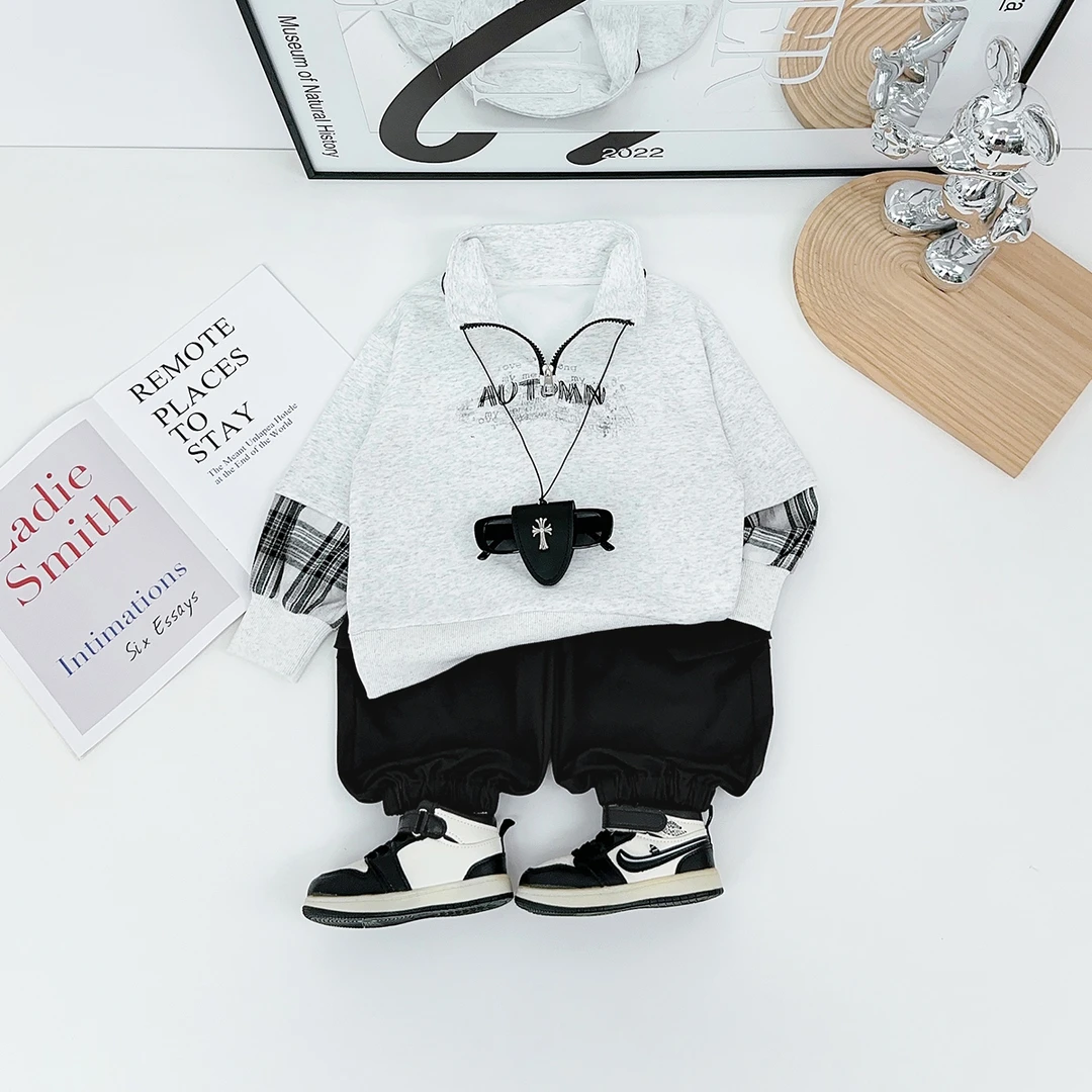 男童长袖POLO衫儿童卫衣2025秋季新款秋装 YC25895 悠悠童话童装