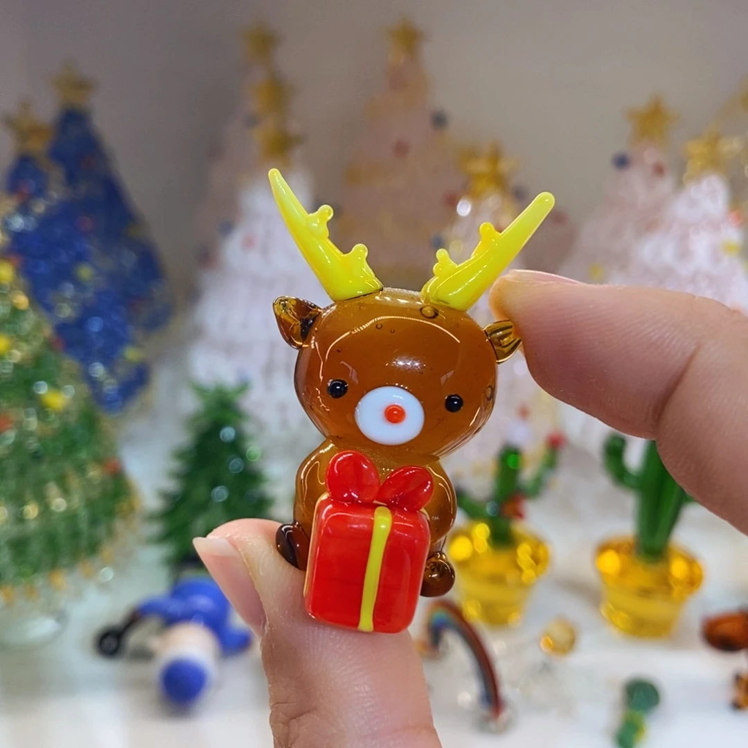 琉璃手工艺品麋鹿