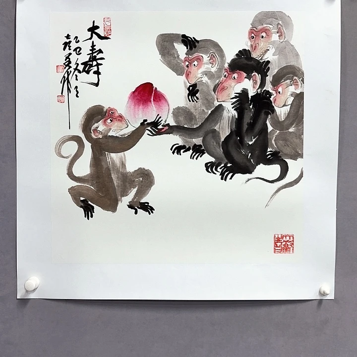 国画亲笔手绘放心去藏