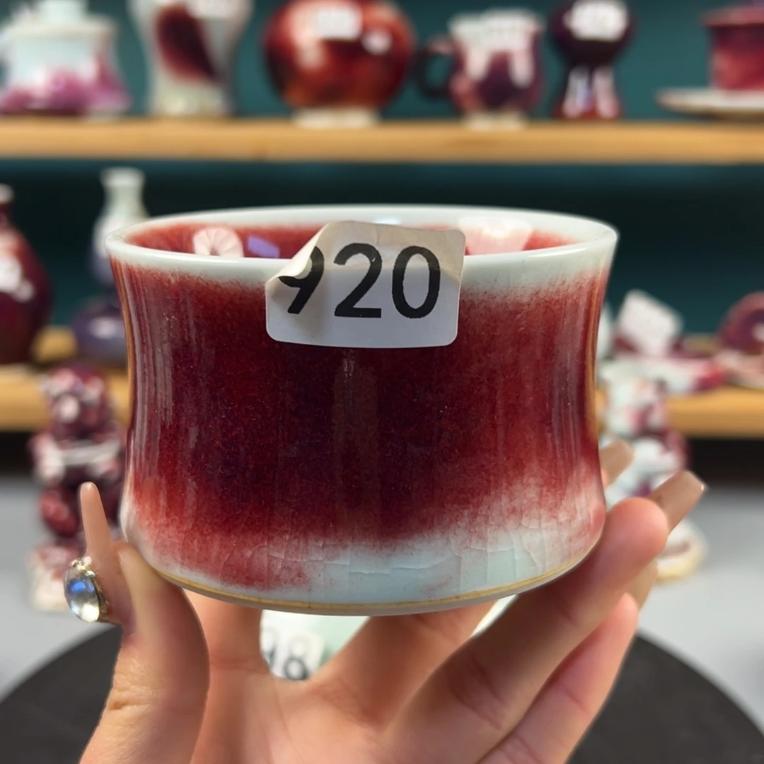 瓷片微瑕主人杯纯手工