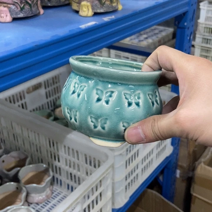 陶瓷花盆单场满9.9发9.5*7.5