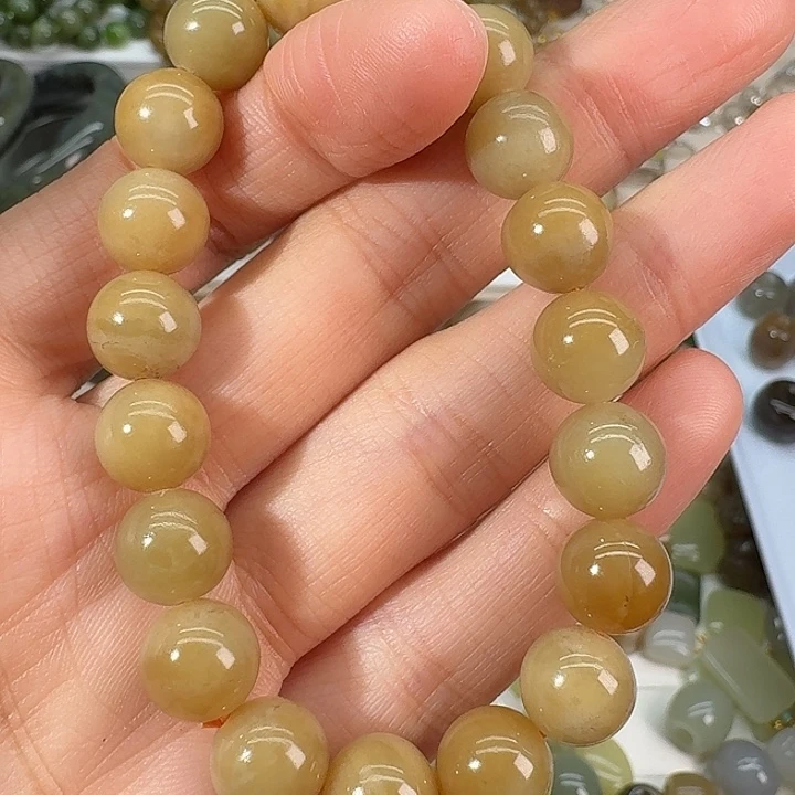 和田玉（糖玉）未镶嵌颈饰10mm