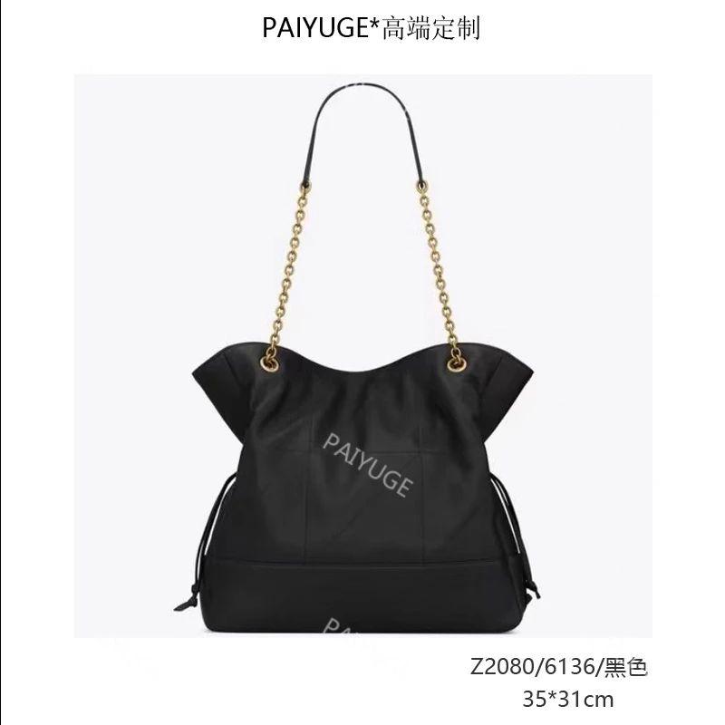 Z2080/6136/黑色Paiyuge高端订制手工时尚女士单肩斜挎手提包1512