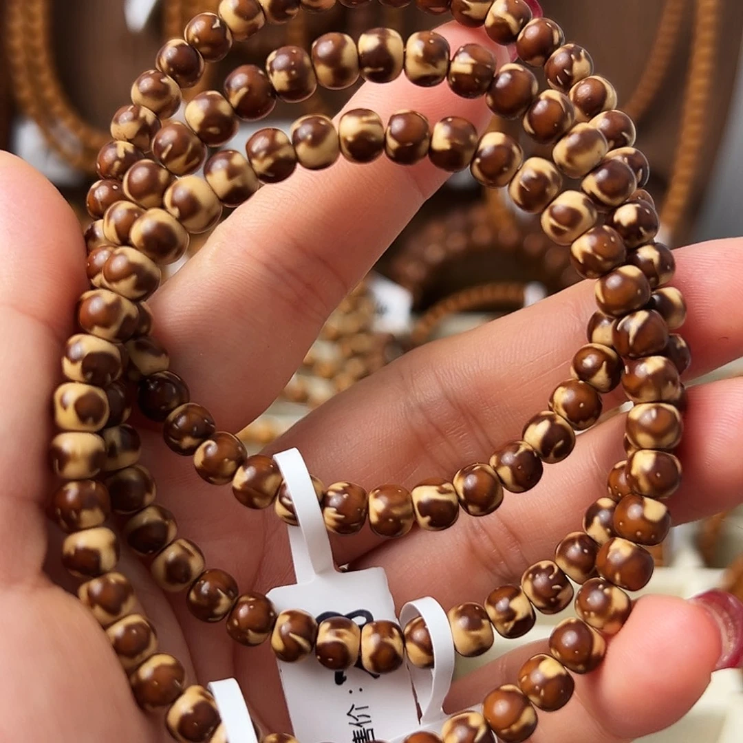 西***痩手串紫金鼠紫金鼠鼠尖纯肉火焰纹手串3条6*5mm