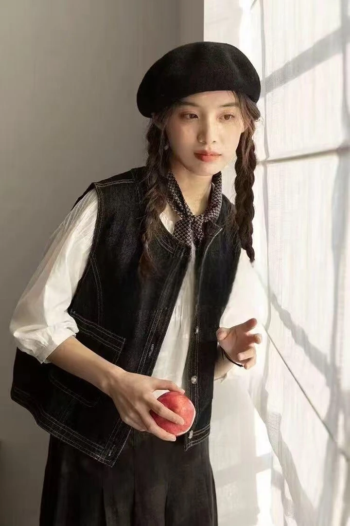 衣长52    1202【幽蓝千颂】马甲