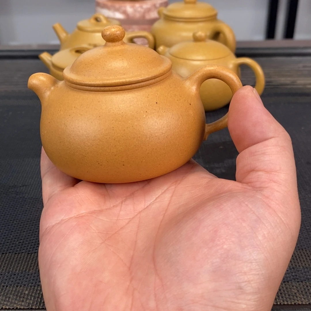 茶壶紫砂黄金段濮圆容量150毫升