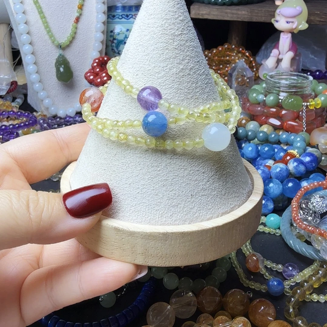 发晶未镶嵌手链发晶多宝