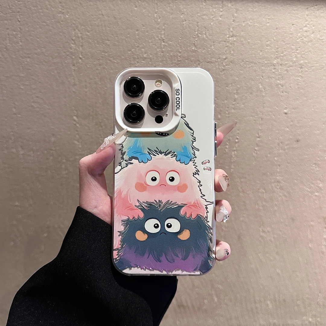 可爱煤球适用苹果/华为/荣耀/OPPO/VIVO/小米手机壳卡通防摔全包