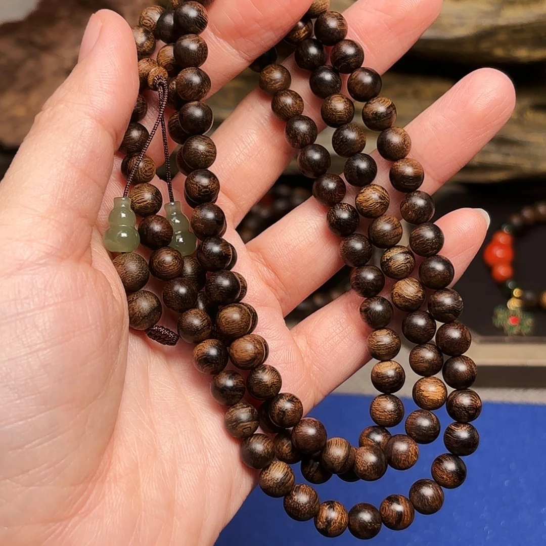 手串沉香越南富森红土瘤疤0.6×108设计