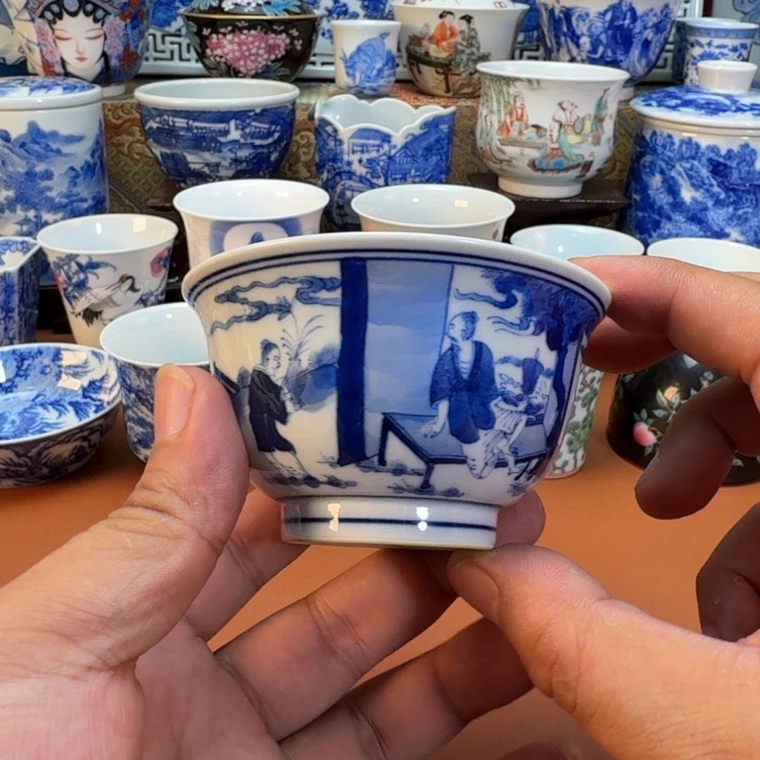 慎***。杯子陶景德镇全手工手绘陶瓷