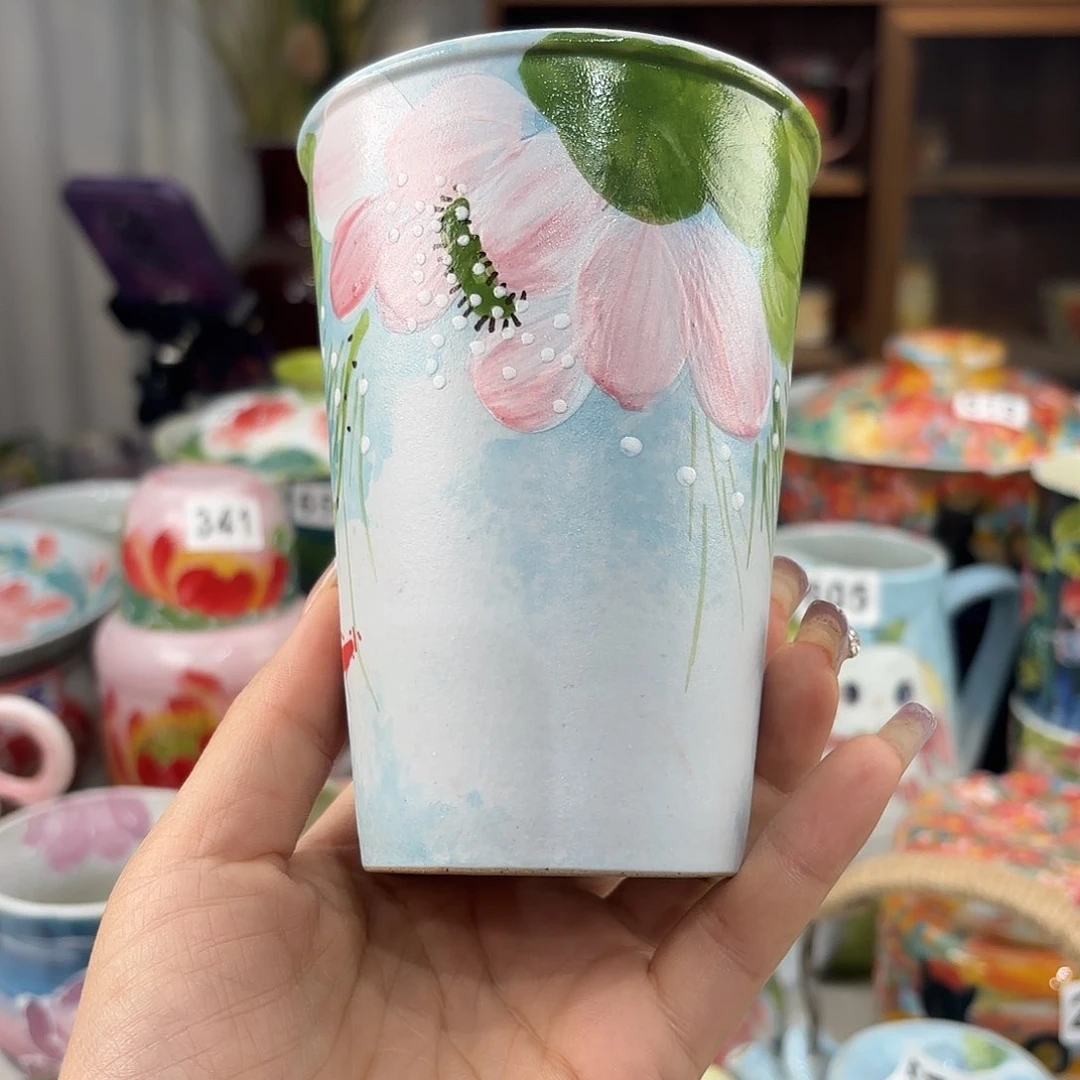 瓷片景德镇手绘高温釉下彩陶瓷茶具