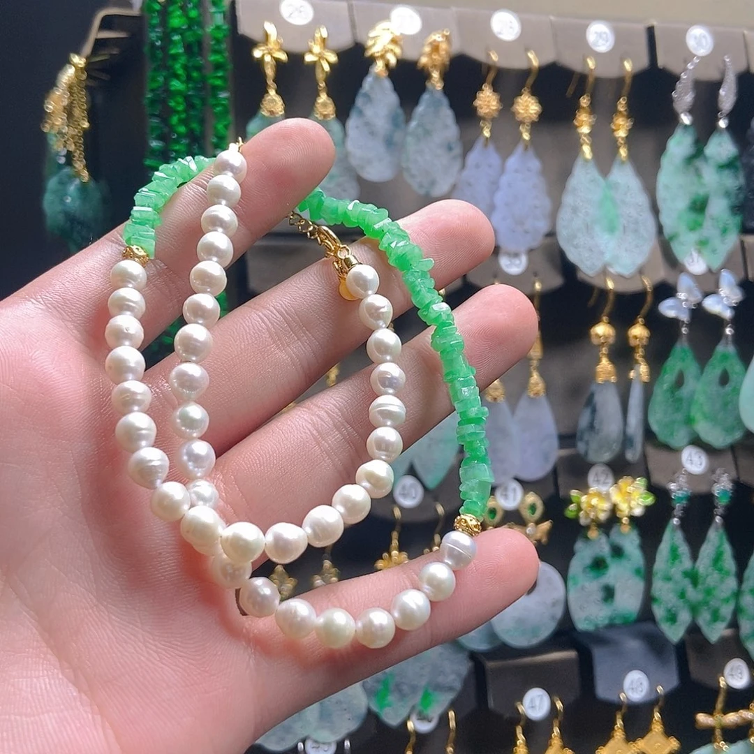 翡翠未镶嵌耳饰翡翠