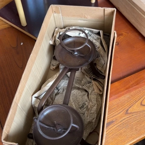 蜜安罐瓷香炉锡茶则