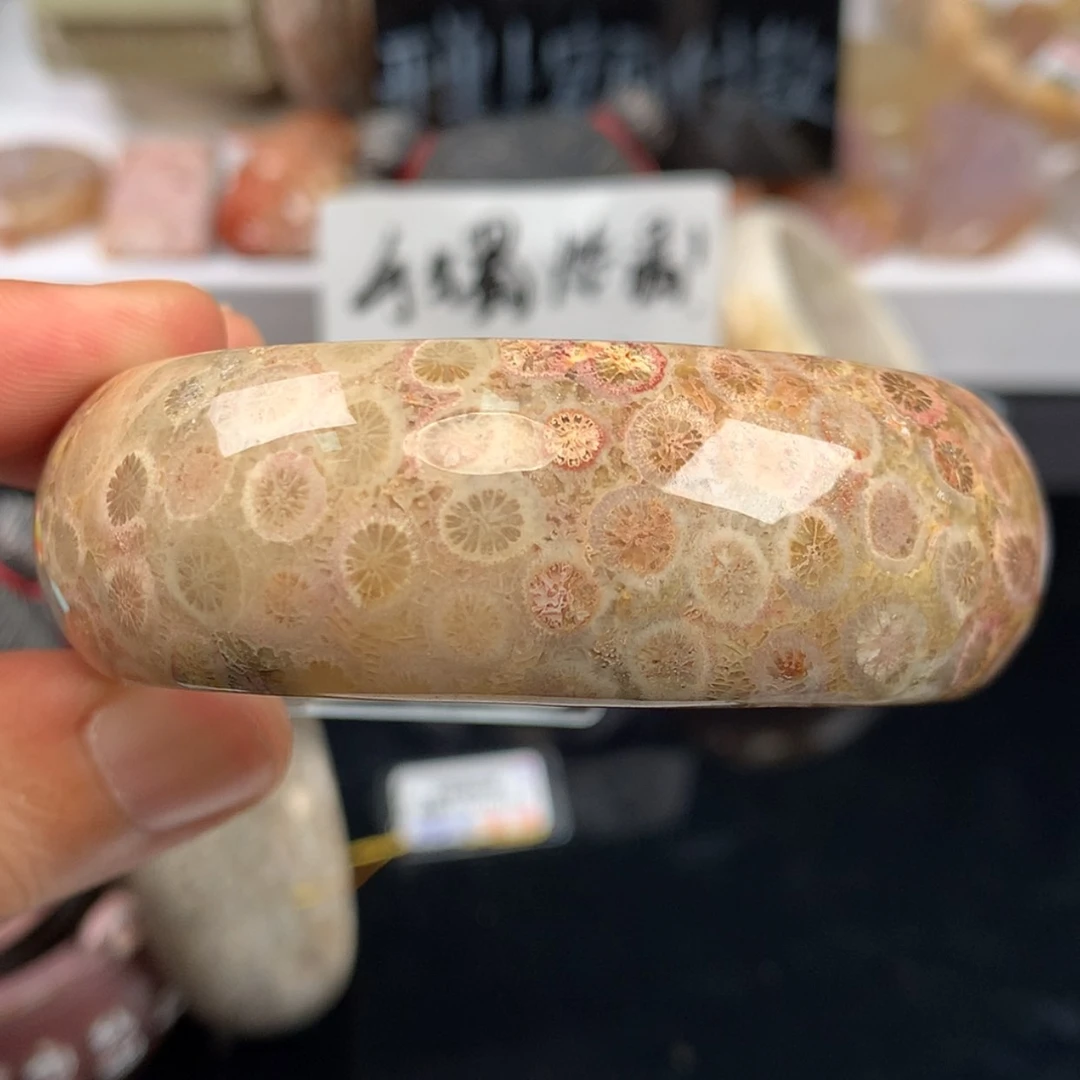 【闪购商品】硅化珊瑚（珊瑚玉）手镯未镶嵌圈口56（43号）