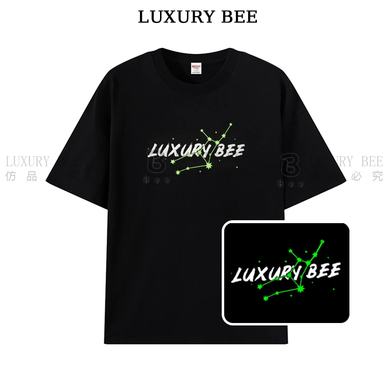 Luxury Bee夜光【STAR星座】2024夏季限定新款男女短袖T恤