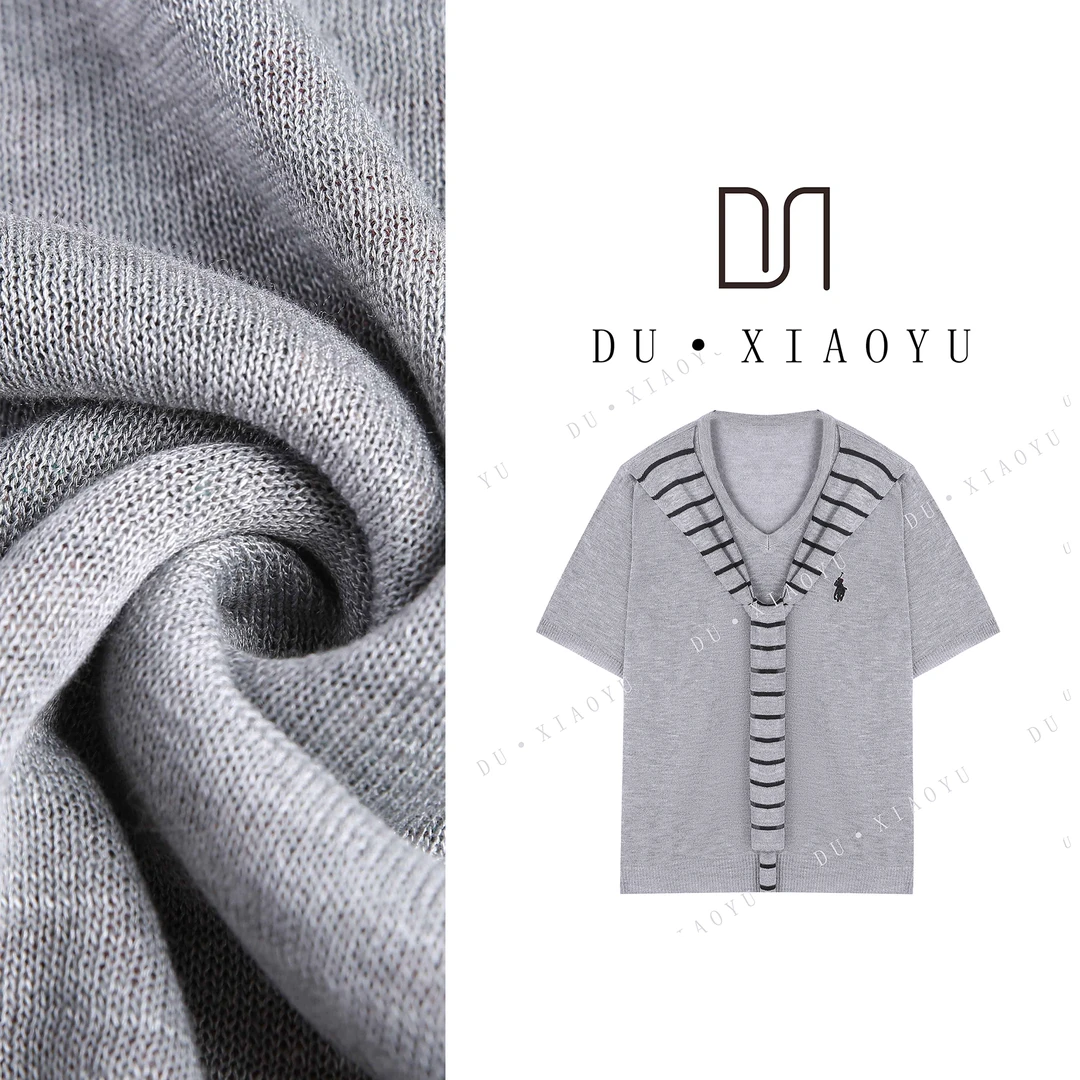 DUDU~【披星戴月】Y724带披肩定制显瘦百搭T恤女时髦休闲针织上衣