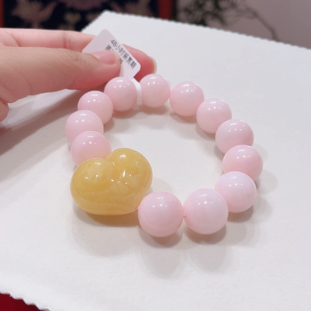 欧泊未镶嵌手链粉澳宝