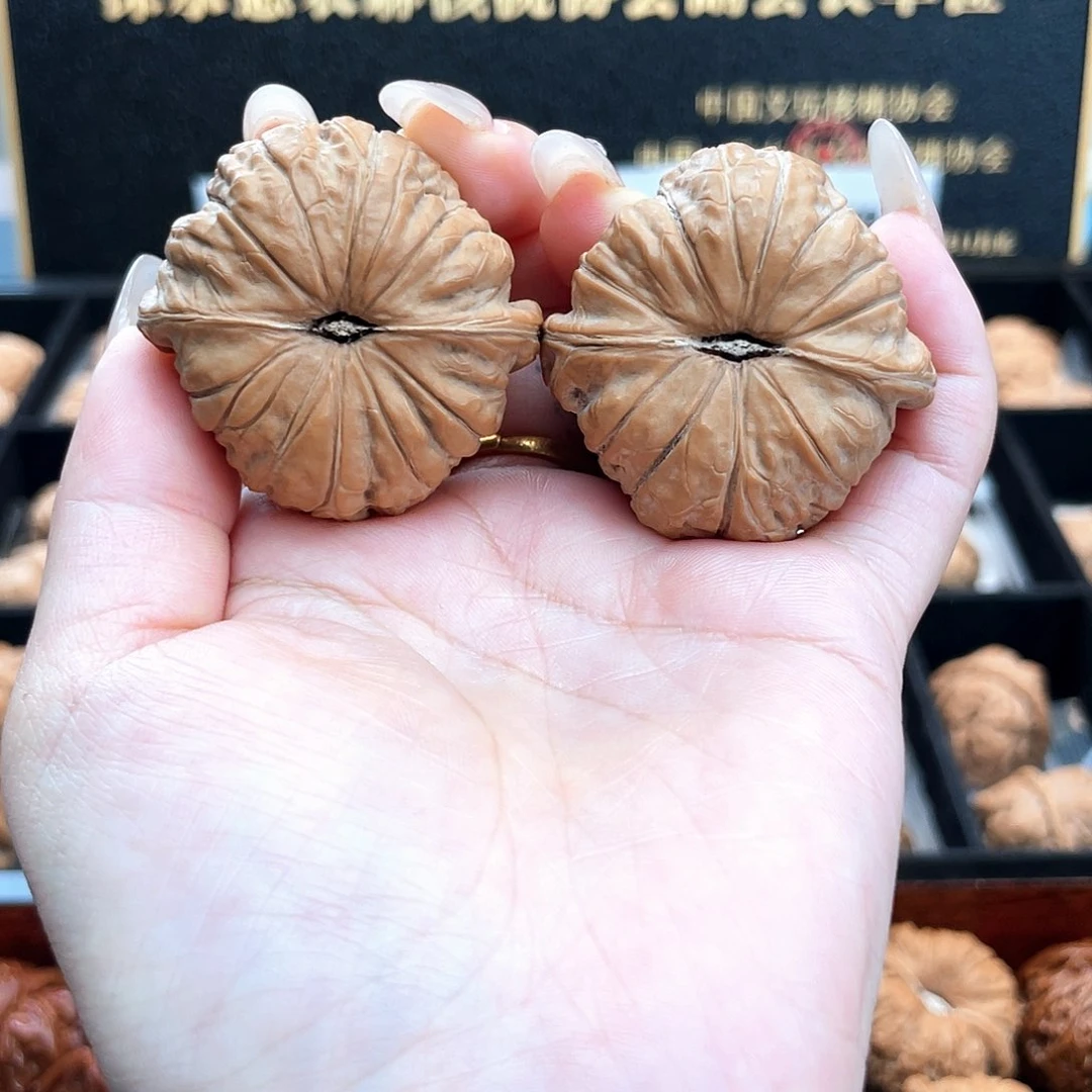 把件文玩核桃41南瓜全品正圆边肚同尺近正肩41S4